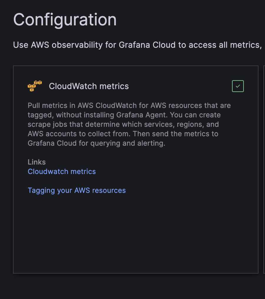 Cloudwatch Option